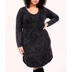 Torrid Long Sleeve Mini Jersey Tee Shirt Dress Size 3
